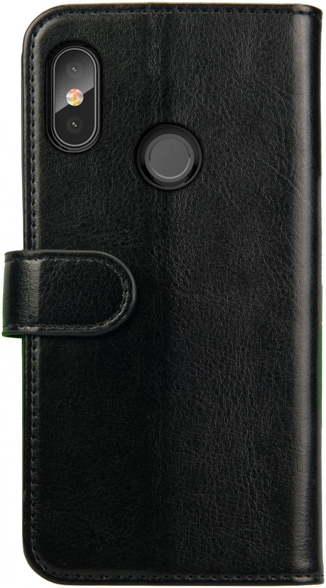 Rosso Element Xiaomi Mi A2 Lite Hoesje Book Cover Zwart afbeelding 2