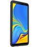 Samsung Galaxy A7 (2018) Twill Texture TPU Back Cover Zwart