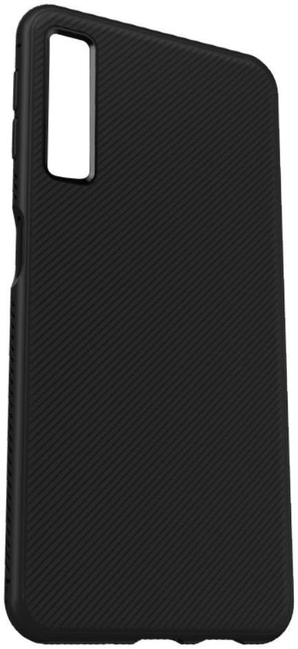 Samsung Galaxy A7 (2018) Twill Texture TPU Back Cover Zwart afbeelding 3