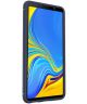 Samsung Galaxy A7 (2018) Twill Texture TPU Back Cover Blauw