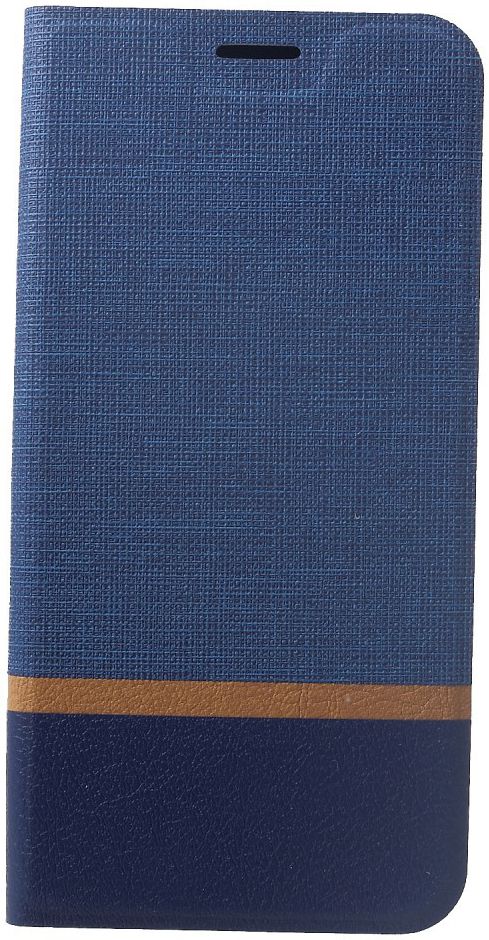 Huawei Mate 20 Lite Cross Pattern Wallet Hoesje Hoesje Blauw afbeelding 1