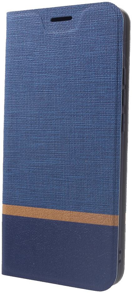 Huawei Mate 20 Lite Cross Pattern Wallet Hoesje Hoesje Blauw afbeelding 3