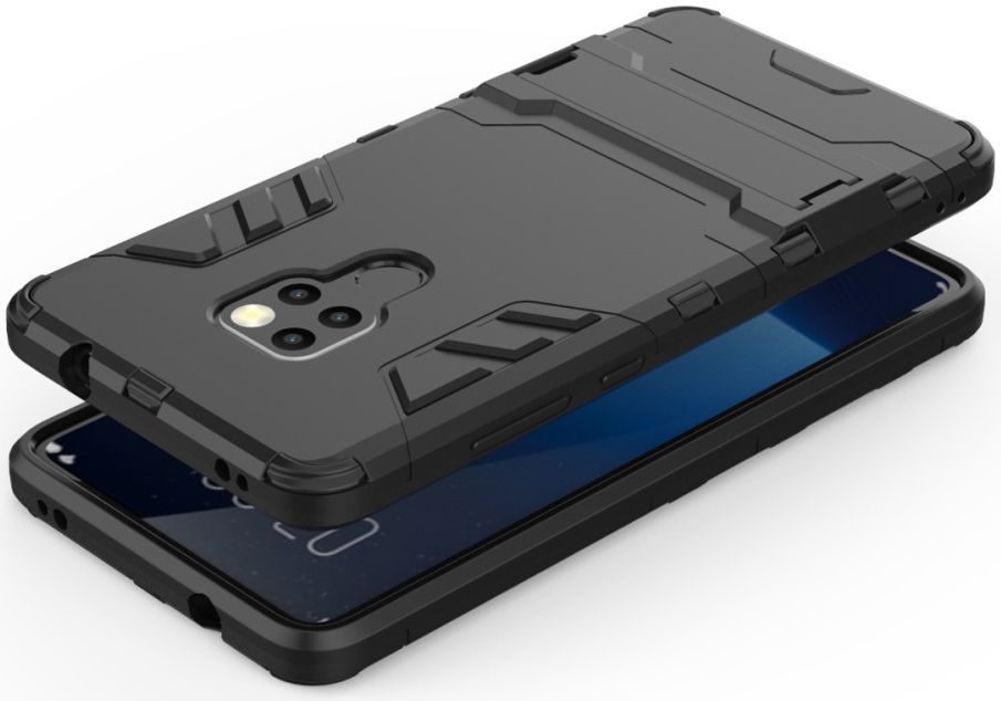 Huawei Mate 20 Hybride Kickstand Hoesje Zwart afbeelding 6