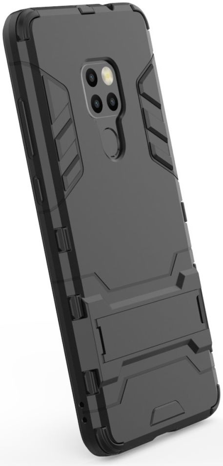 Huawei Mate 20 Hybride Kickstand Hoesje Zwart afbeelding 8