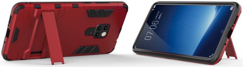 Huawei Mate 20 Hybride Kickstand Hoesje Rood afbeelding 4