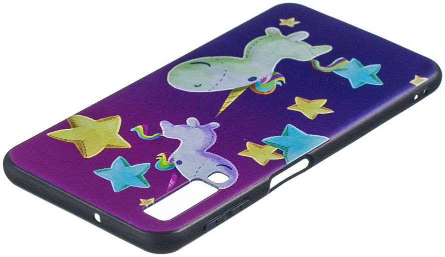Samsung Galaxy A7 (2018) TPU Backcover Print Star and Unicorn afbeelding 4