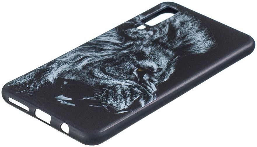 Samsung Galaxy A7 (2018) TPU Backcover Print Leeuw afbeelding 5