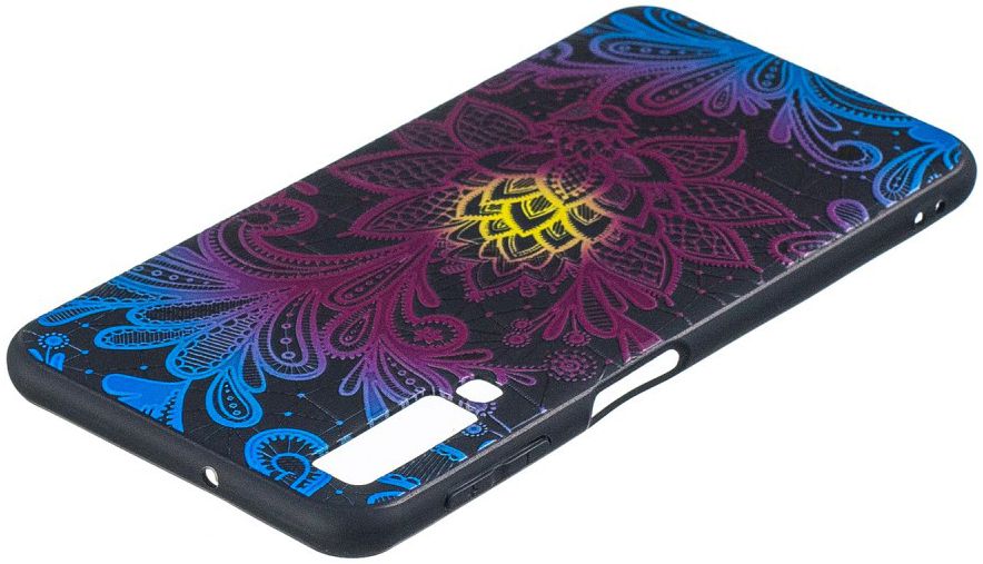 Samsung Galaxy A7 (2018) TPU Backcover Print Unique Flower afbeelding 4