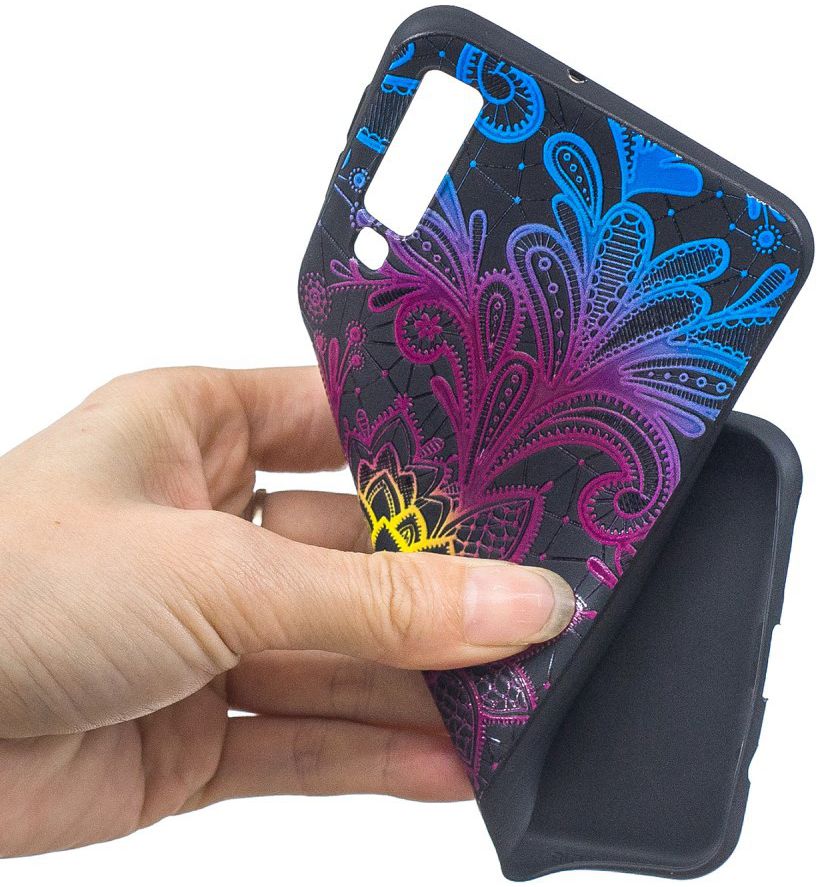 Samsung Galaxy A7 (2018) TPU Backcover Print Unique Flower afbeelding 5