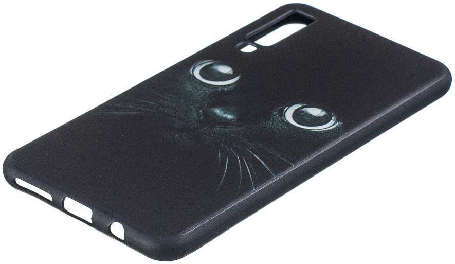 Samsung Galaxy A7 (2018) TPU Backcover Print Cat afbeelding 3
