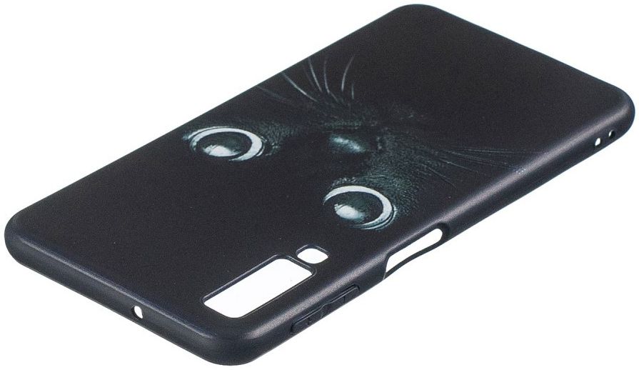 Samsung Galaxy A7 (2018) TPU Backcover Print Cat afbeelding 4