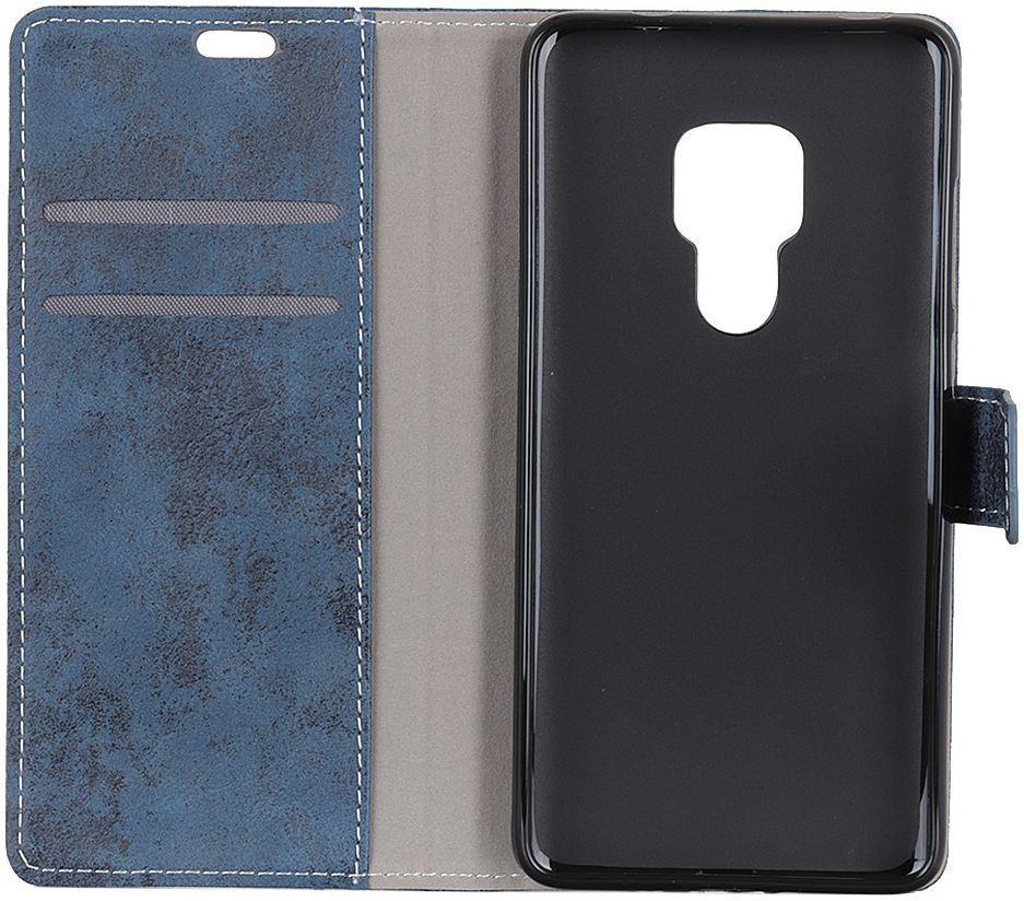 Huawei Mate 20 Vintage Portemonnee Hoesje Blauw afbeelding 2