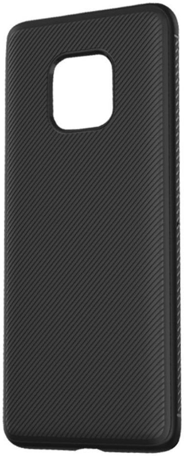 Huawei Mate 20 Pro Twill Texture TPU Back Cover Zwart afbeelding 4