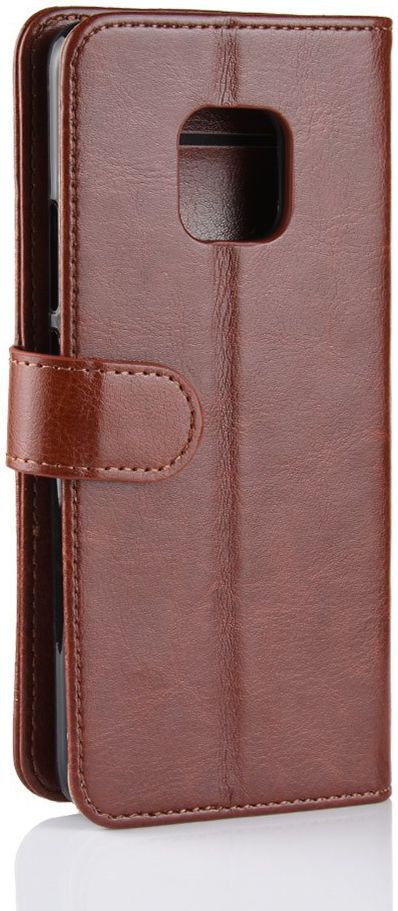 Huawei Mate 20 Pro Crazy Horse Leren Portemonnee Hoesje Bruin afbeelding 6