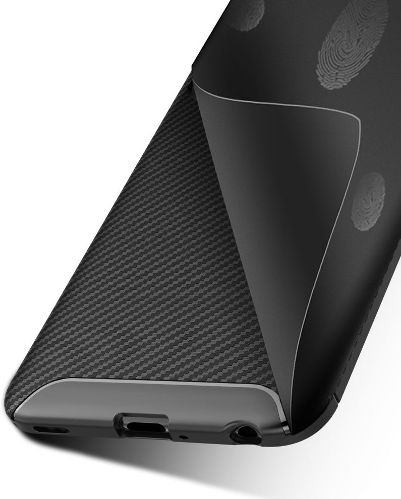 LG V40 Thinq Carbon TPU Hoesje Zwart afbeelding 11