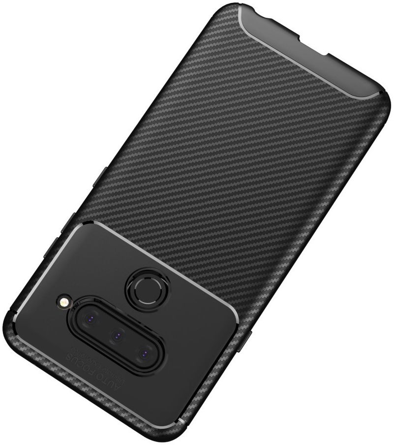 LG V40 Thinq Carbon TPU Hoesje Zwart afbeelding 6