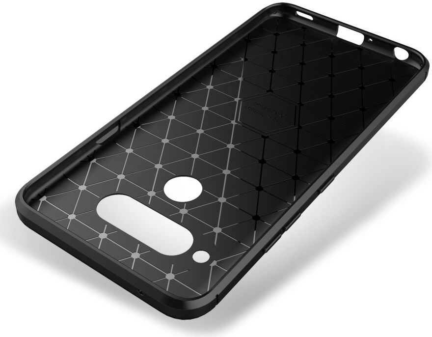 LG V40 Thinq Carbon TPU Hoesje Zwart afbeelding 8
