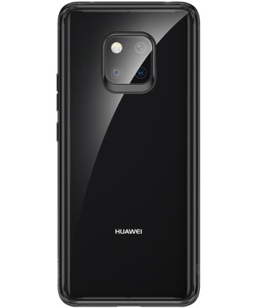 Huawei Mate 20 Pro Armor Backcover Transparant Zwart Hoesjes