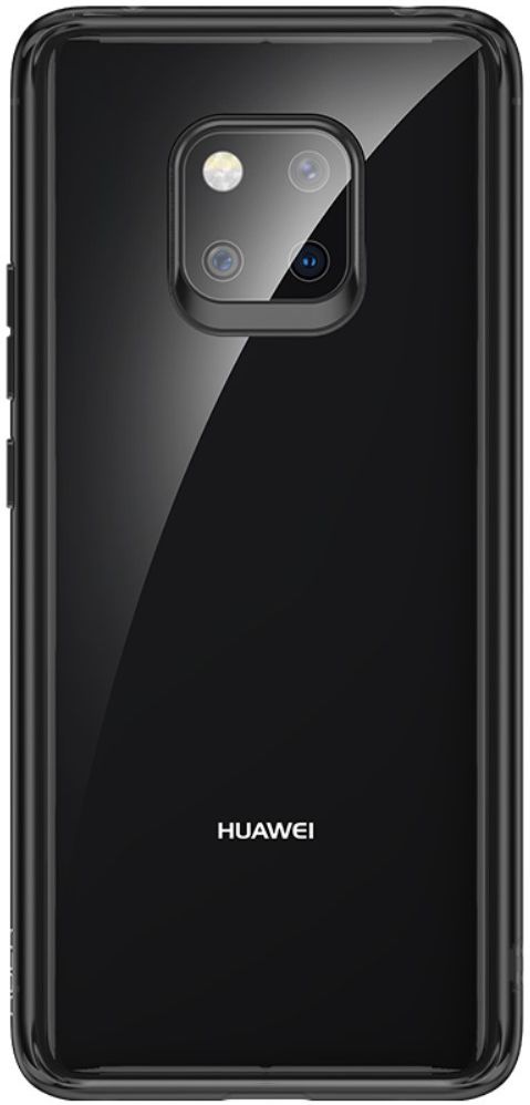 Huawei Mate 20 Pro Armor Backcover Transparant Zwart afbeelding 1