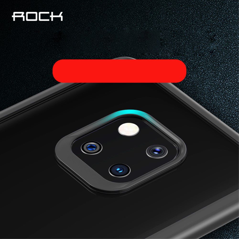 Huawei Mate 20 Pro Armor Backcover Transparant Zwart afbeelding 3