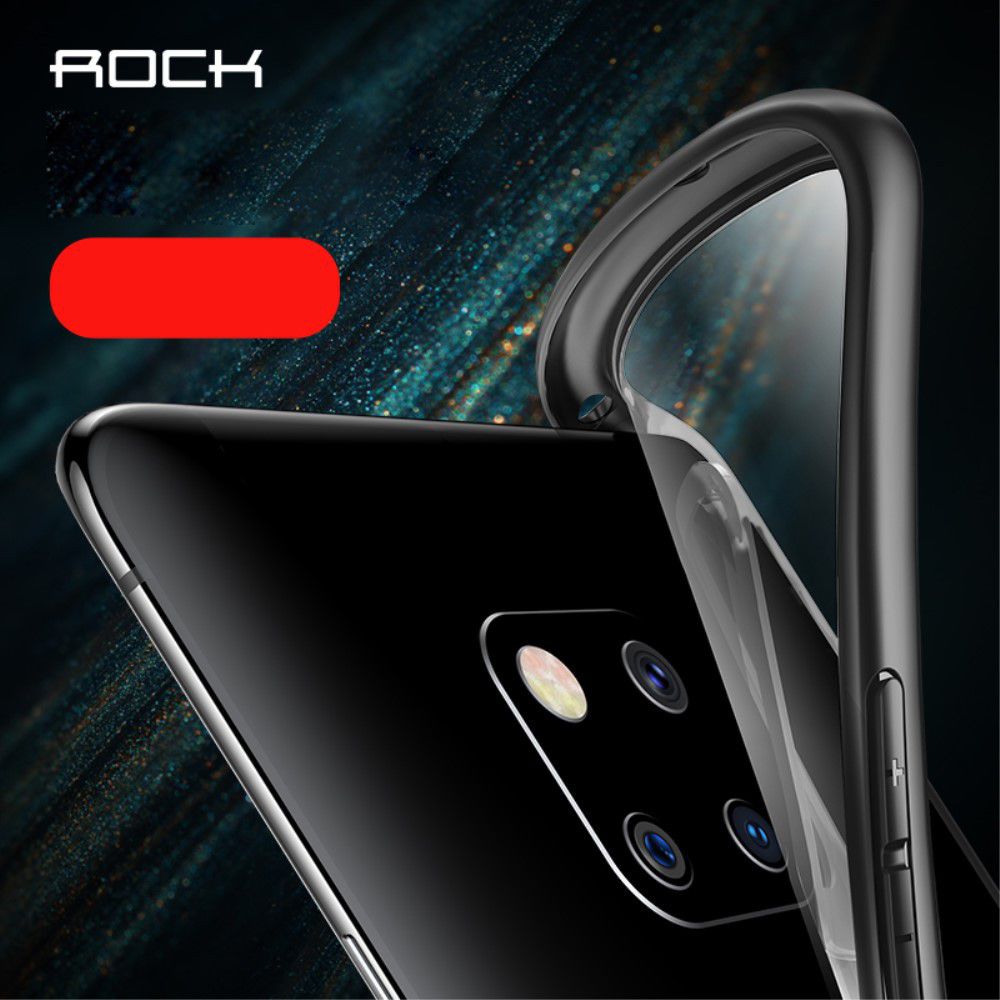Huawei Mate 20 Pro Armor Backcover Transparant Zwart afbeelding 4