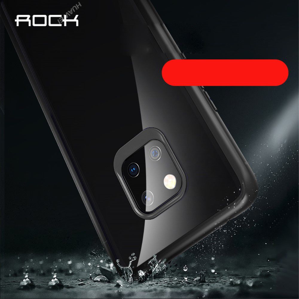 Huawei Mate 20 Pro Armor Backcover Transparant Zwart afbeelding 7