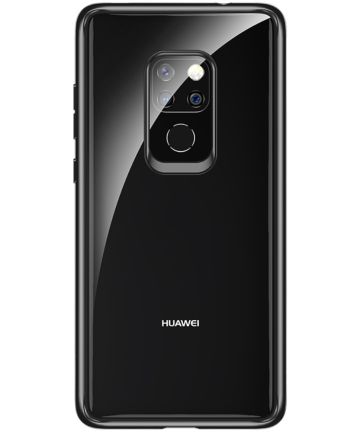 Huawei Mate 20 Armor Backcover Transparant Zwart Hoesjes