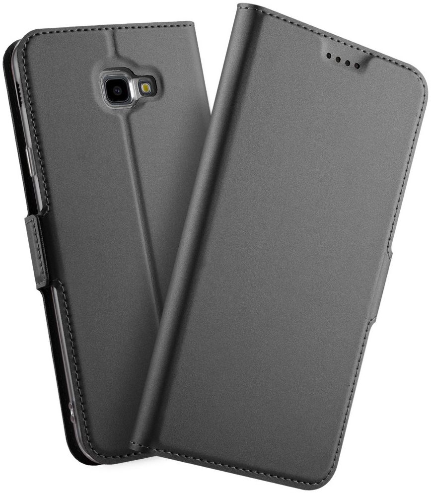 Samsung Galaxy J4 Plus Hoesje met Kaarthouder Zwart afbeelding 1