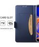Samsung Galaxy J4 Plus Hoesje met Kaarthouder Blauw