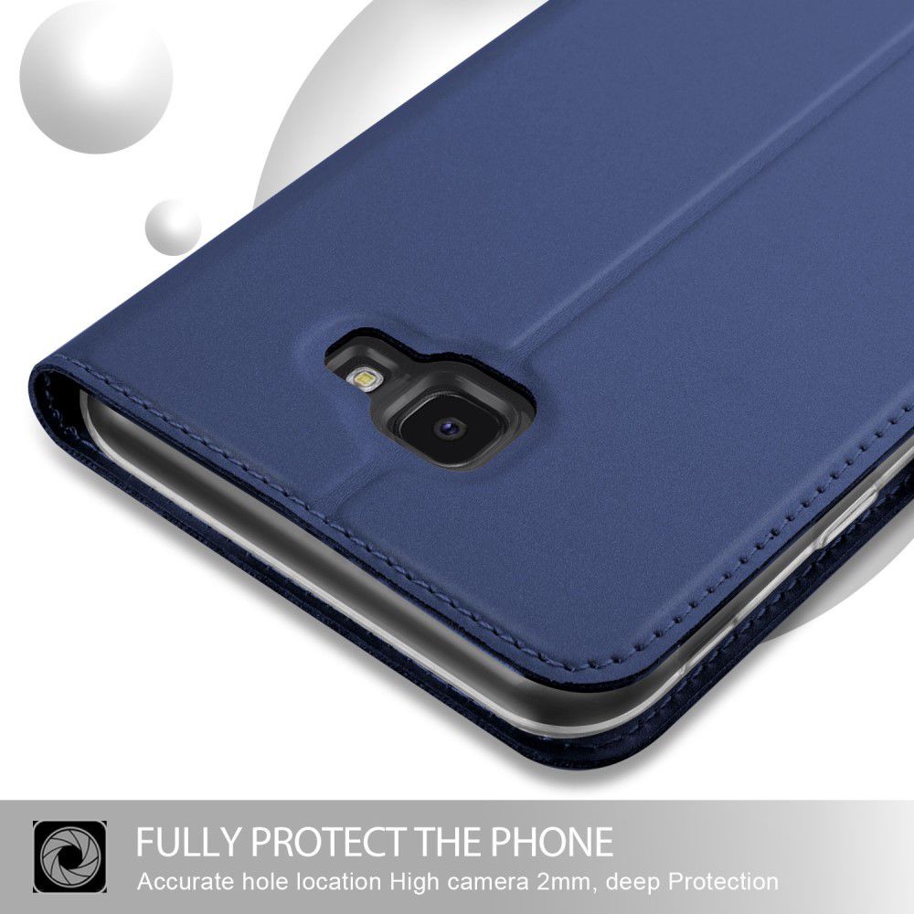 Samsung Galaxy J4 Plus Hoesje met Kaarthouder Blauw afbeelding 5