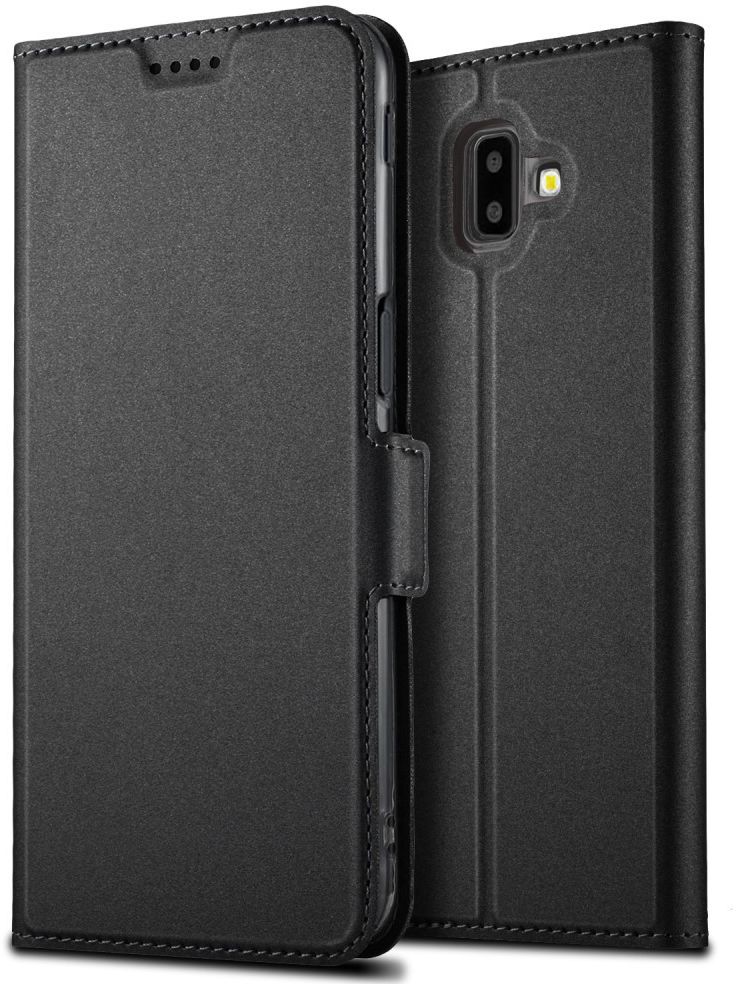 Samsung Galaxy J6 Plus Hoesje Kaarthouder Zwart afbeelding 1