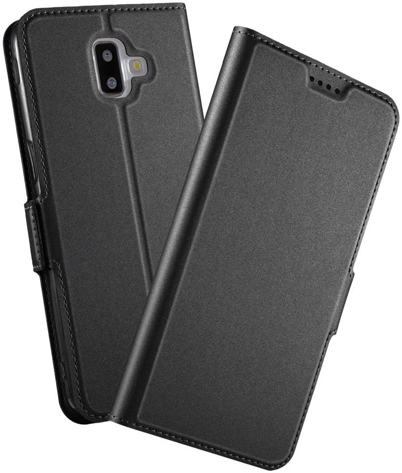 Samsung Galaxy J6 Plus Hoesje Kaarthouder Zwart afbeelding 2