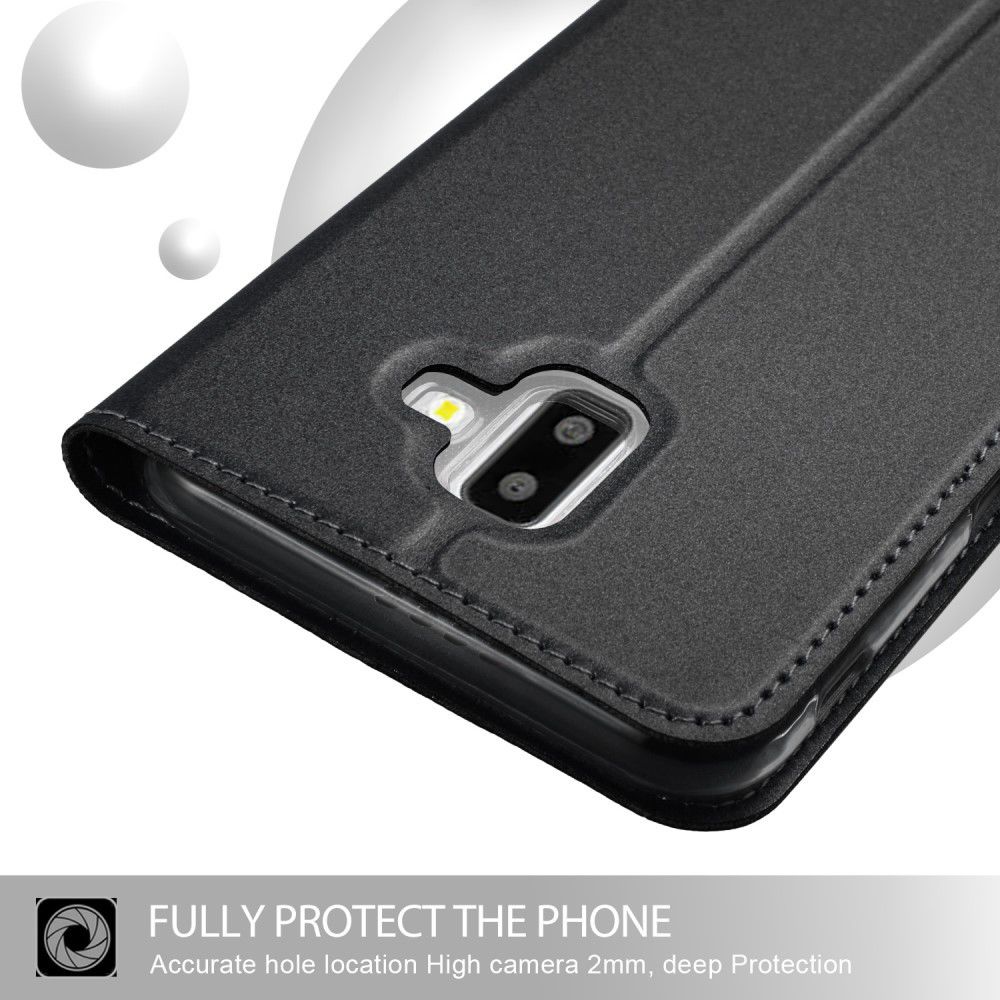 Samsung Galaxy J6 Plus Hoesje Kaarthouder Zwart afbeelding 7