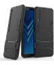 Samsung Galaxy A7 (2018) Hybride Hoesje met Standaard Zwart