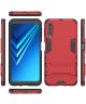 Samsung Galaxy A7 (2018) Hybride Hoesje met Standaard Rood