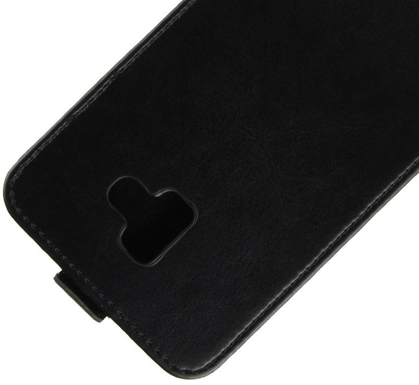 Samsung Galaxy J6 Plus Verticale Flipcase Zwart afbeelding 3