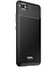 Xiaomi Redmi 6A Siliconen Carbon Hoesje Zwart
