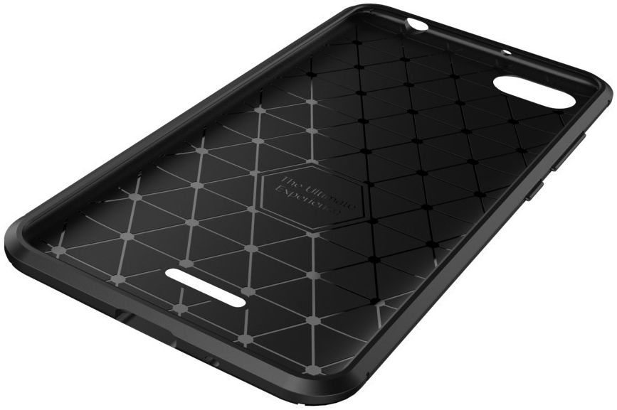 Xiaomi Redmi 6A Siliconen Carbon Hoesje Zwart afbeelding 5