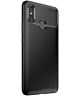 Xiaomi Mi Max 3 Siliconen Carbon Hoesje Zwart