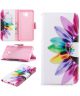 Samsung Galaxy J6 Plus Portemonnee Hoesje Colorful Petals