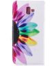 Samsung Galaxy J6 Plus Portemonnee Hoesje Colorful Petals