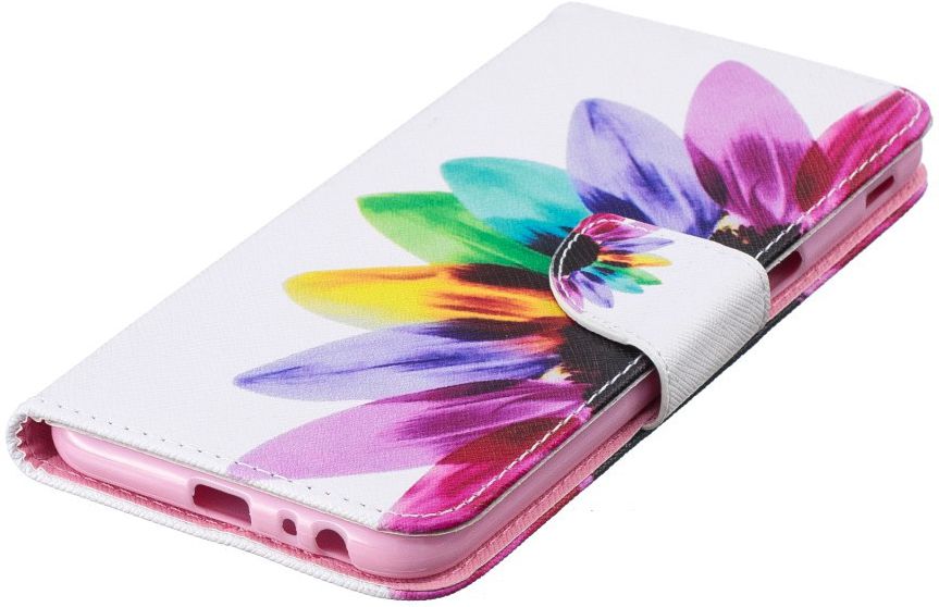 Samsung Galaxy J6 Plus Portemonnee Hoesje Colorful Petals afbeelding 5
