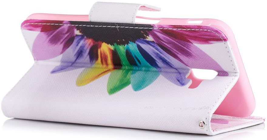 Samsung Galaxy J6 Plus Portemonnee Hoesje Colorful Petals afbeelding 9