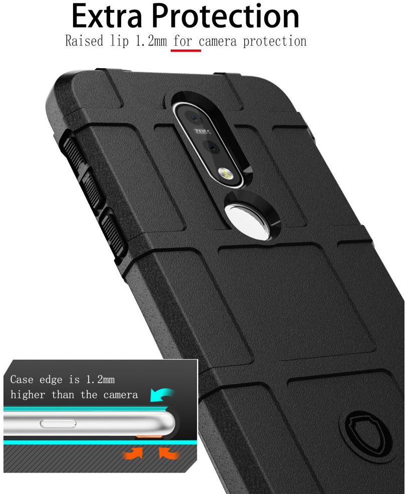 Nokia 7.1 Rugged TPU Hoesje Blauw afbeelding 3