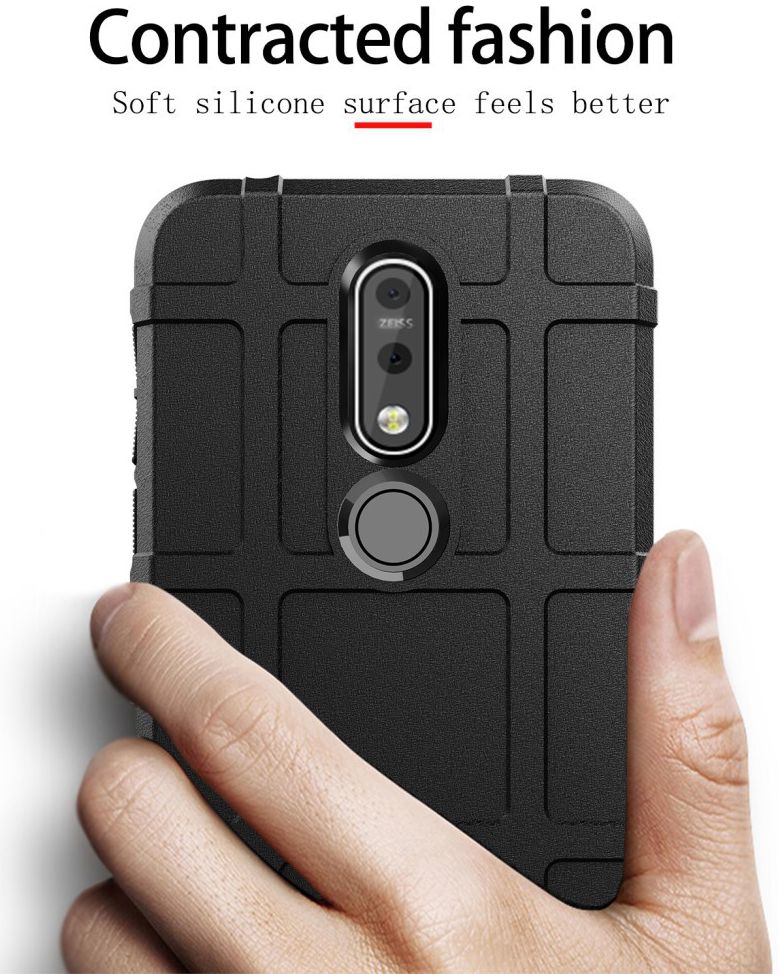 Nokia 7.1 Rugged TPU Hoesje Blauw afbeelding 4