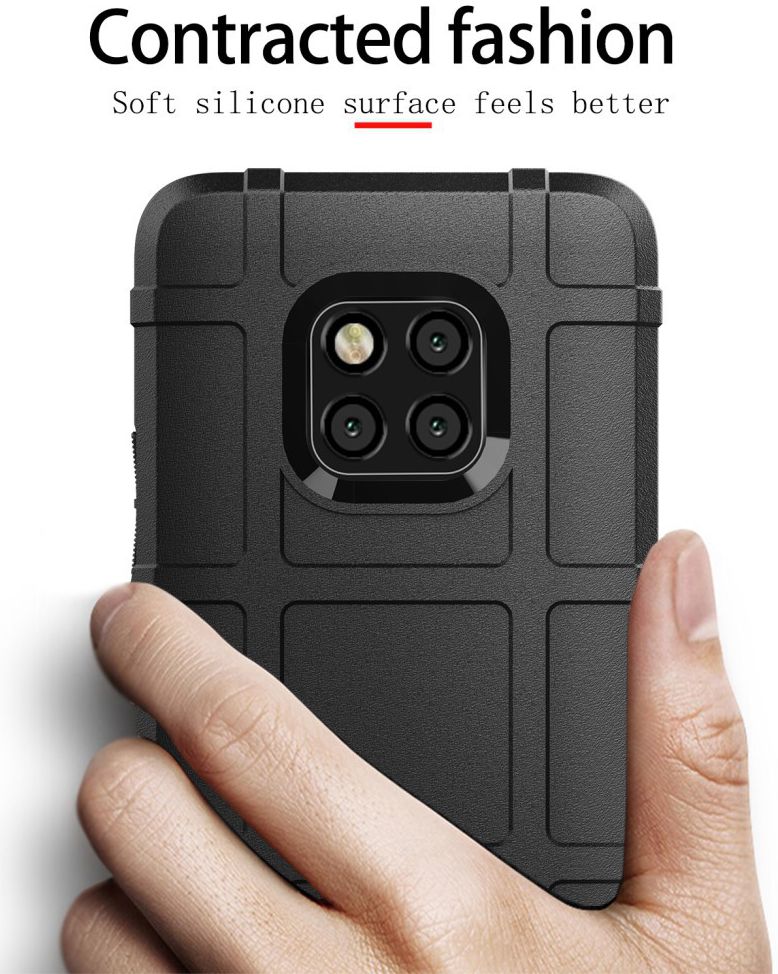 Huawei Mate 20 Pro Rugged TPU Hoesje Zwart afbeelding 6