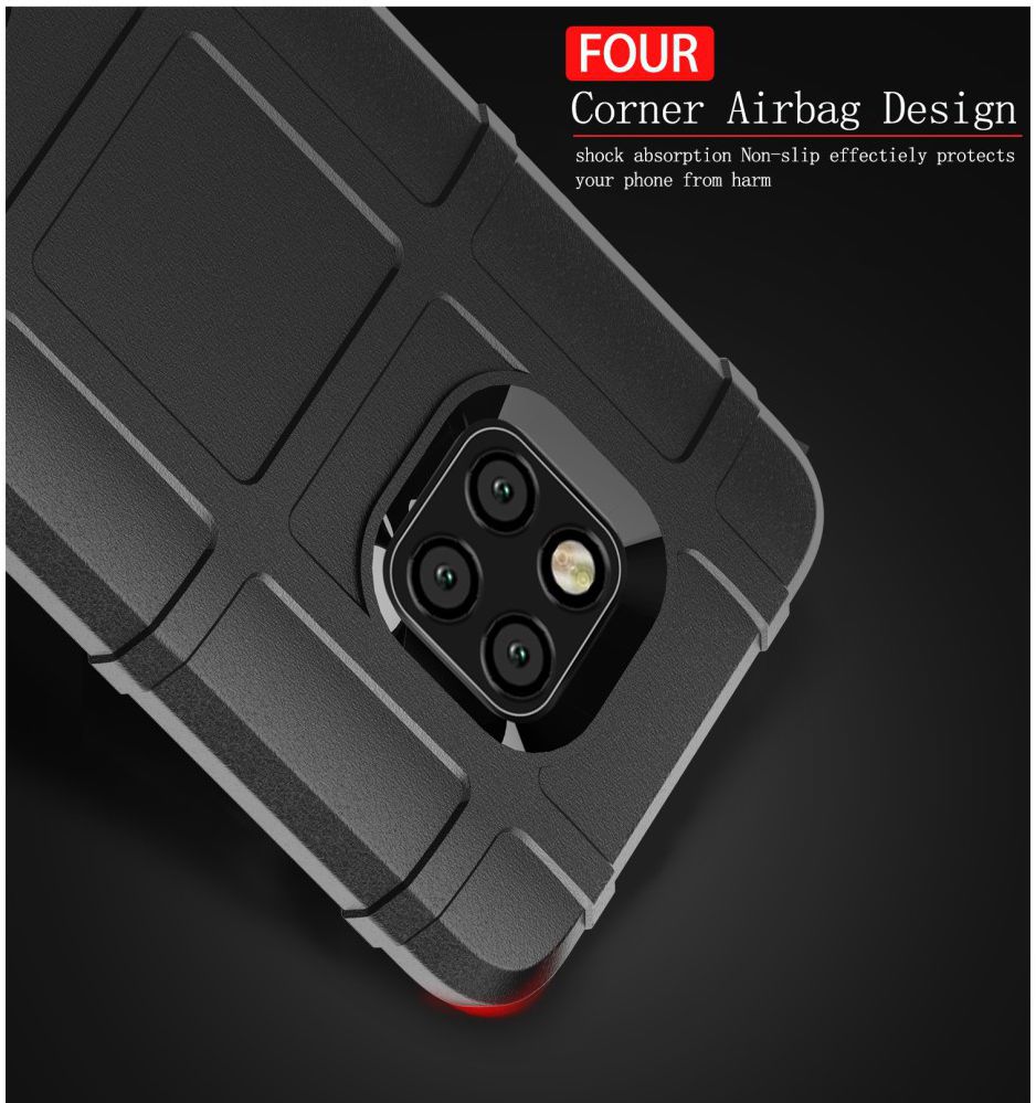 Huawei Mate 20 Pro Rugged TPU Hoesje Zwart afbeelding 7