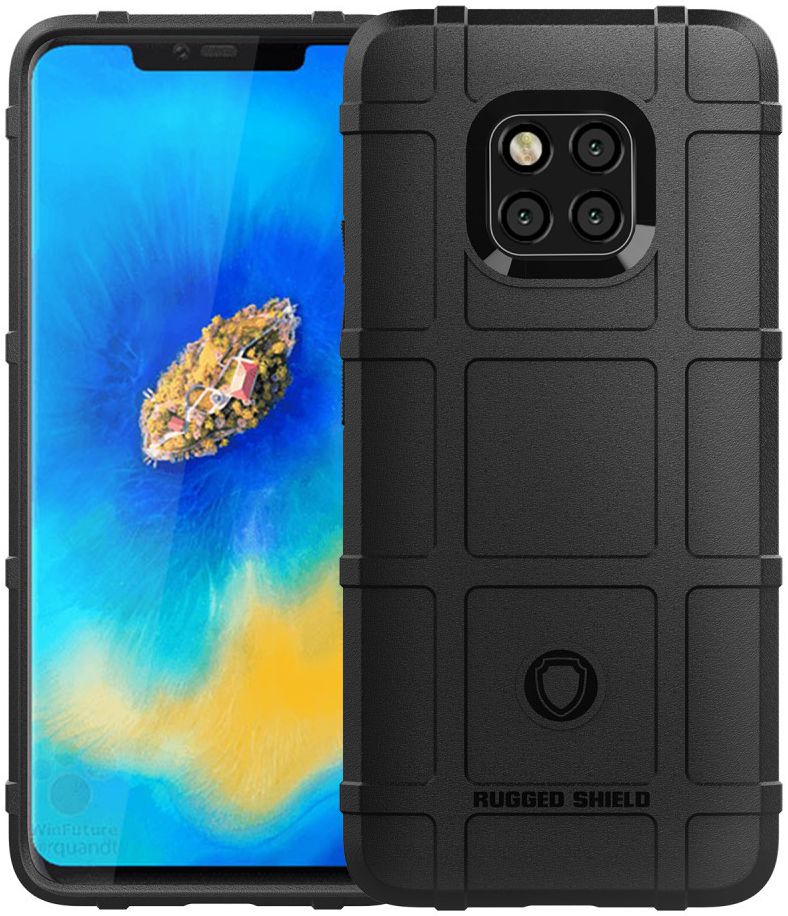 Huawei Mate 20 Pro Rugged TPU Hoesje Zwart afbeelding 9