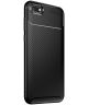 Huawei Y5 (2018) Siliconen Carbon Hoesje Zwart