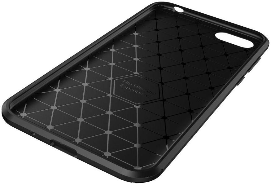 Huawei Y5 (2018) Siliconen Carbon Hoesje Zwart afbeelding 8
